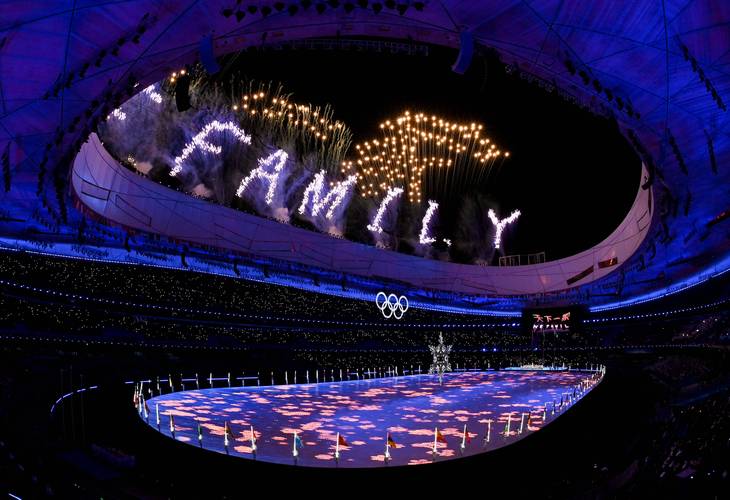 北京冬奥会闭幕式五环